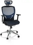 B&uuml;rostuhl / Chefsessel VENUS ONE Netzstoff blau hjh OFFICE