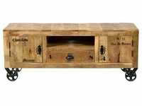 SIT Möbel RUSTIC Lowboard lackiertes Mangoholz | L 140 x B 40 x H 55 cm | natur /
