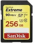 SanDisk 256GB Extreme SDXC Speicherkarte Class 10 V30 U3