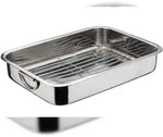 GSW Auflaufform 40 x 28 x 7 cm mit Grilleinsatz, backofenfest