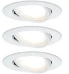 Paulmann LED Einbauleuchte Nova Plus Coin Basisset schwenkbar rund 84mm 50&deg;...