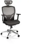 B&uuml;rostuhl / Chefsessel VENUS ONE Netzstoff silbergrau hjh OFFICE