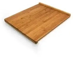Relaxdays Tranchierbrett aus Bambus, HxBxT: ca. 2,5 x 38 x 45 cm, doppelter