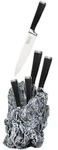 STONELINE&reg; EXCALIBUR&reg; Edelstahl-Messer-Set, 7-tlg., mit Messerblock
