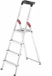 HAILO 4 Stufen L60 Alu-Sicherheits-Haushaltsleiter "L60 EasyClix" 4 Stufen