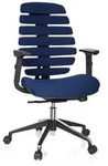 B&uuml;rostuhl / Drehstuhl ERGO LINE II Stoff blau hjh OFFICE
