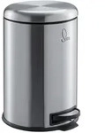 SVITA T20 Treteimer 20 Liter Abfalleimer M&uuml;lleimer M&uuml;lltonne Edelstahl Silber