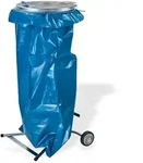 M&uuml;llsackst&auml;nder M&uuml;llsackhalter Metall gelber Sack Abfallsammler fahrbar 120 l