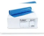 Funny M&uuml;lls&auml;cke, blau, 120 Liter, 250 St&uuml;ck, LDPE-Reg. (10 Rollan &aacute; 25 St&uuml;ck)