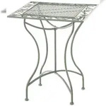CLP Gartentisch Asina Metall HBT: 72x60x60 cm antik-gr&uuml;n