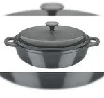 GSW Gusseisen Schmortopf Grey Shadow 30 x 9cm, induktionsgeeignet, backofengeeignet