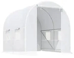 Outsunny - Folientunnel - L245 x B200 x H200 cm - wei&szlig;