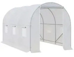 Outsunny - Folientunnel - L350 x B200 x H200 cm - wei&szlig;