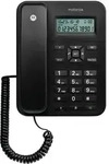 Motorola CT202 Schwarz Schnurtelefon, 10 Speicher, Freisprechen, Musik, Anrufer-ID,