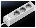 Rittal DK 7240.110 Steckdosenleiste 3-fach Aluminium 1 St.