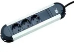 BACHMANN PRIMO Steckdosenleiste 3x Schutzkontakt, Aluminium, 1,75m