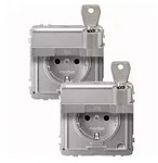 Merten SCHUKO-Steckdose alu MEG2318-7260