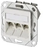 METZ CONNECT E-DAT modul 3 Port UPk Cat.6A, reinwei&szlig;