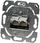 Teleg&auml;rtner Dose AMJ-S UP/0 2xAMJ-S Modul Cat.6A T568A