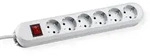 BACHMANN SMART Steckdosenleiste 6x Schutzkontakt, Schalter, wei&szlig;, 3 m