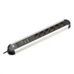 BACHMANN PRIMO Steckdosenleiste 6x Schutzkontakt Aluminium Ger&auml;tevollschutz, 1,75 m