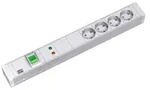 BACHMANN 19" PDU 1,5HE 4xCEE7/3 GVS, Schalter, Ger&auml;tevollschutz