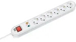 BACHMANN SMART Steckdosenleiste 6x Schutzkontakt, Schalter, &Uuml;berspannungsschutz,