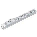 BACHMANN 19" Steckdosenleiste 6xSchutzkontakt 1x Leitungsschutzschalter, 2 m