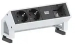 Bachmann DESK 2 2x Steckdose 1x Custom (902.203) wei&szlig;