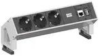 Bachmann DESK 2 3x Steckdose 1x CAT6 1x USB wei&szlig; (902.301)