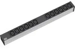 BACHMANN Steckdosenleiste 19" 1HE 12x C13 Buchse, Schutzkontakt-Stecker