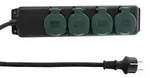 REV 0512468555 Verl&auml;ngerungskabel 1,4 m 4 AC-Ausg&auml;nge Drau&szlig;en Schwarz, Gr&uuml;n