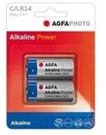 Agfaphoto Batterie Alkaline, Baby, C, LR14, 1.5V Power, Retail Blister (2-Pack)