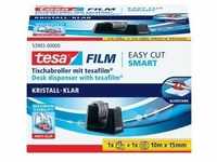Tesa Tischabroller Easy Cut® Smart, schwarz, inkl. 1 x Klebefilm kristall-klar 10m x