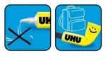 UHU&reg; 45040 ALLESKLEBER Kraft FLEX+CLEAN - transparent, Kunststofftube 42 g