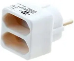 Brennenstuhl Steckdosen-Adapter Euro 2, wei&szlig;