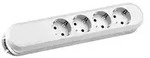 BACHMANN SMART Steckdosenleiste 4xCEE7/3 wei&szlig;, ohne Zuleitung