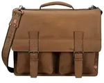 Pride & Soul Aktentasche EARL 47132 42x34x17cm Echtleder braun