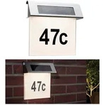 Paulmann Solar LED Hausnummernleuchte Special Line IP44 3000K Edelstahl#Wei&szlig; 93765