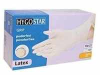 Hygostar Latexhandschuhe Grip Einweghandschuhe Puderfrei CAT III : S