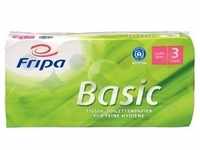 Fripa Toilettenpapier Basic, 3-lagig, Recycling-Qualität, Blumenprägung,...
