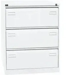 Bisley H&auml;ngeregistraturschrank Light 3 Sch&uuml;be 2-bahnig verkehrswei&szlig;