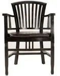 SIT M&ouml;bel Armlehnstuhl antikfinish braun | aus Mahagoni-Holz massiv | B 55 x T 55 x