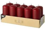 Starpak 10 Stumpenkerzen &Oslash; 40 mm &middot; 90 mm bordeaux
