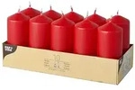 PAPSTAR 40 Stumpenkerzen &Oslash; 40 mm &middot; 90 mm rot