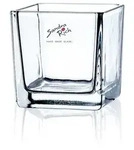 Sandra Rich Vase Glas Kastenvase Glasvase -CUBE- quadratisch klar H 7,5 cm