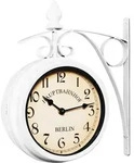 Deuba Monzana Wanduhr Vintage Wei&szlig;