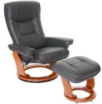 Robas Lund MCA Relaxsessel Hamilton, Fernsehsessel Hocker, Echtleder 130kg...