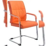 CLP Besucherstuhl XL Anubis Kunstleder orange