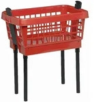 LOCKWEILER W&auml;schekorb mit F&uuml;&szlig;en rot, 65 cm